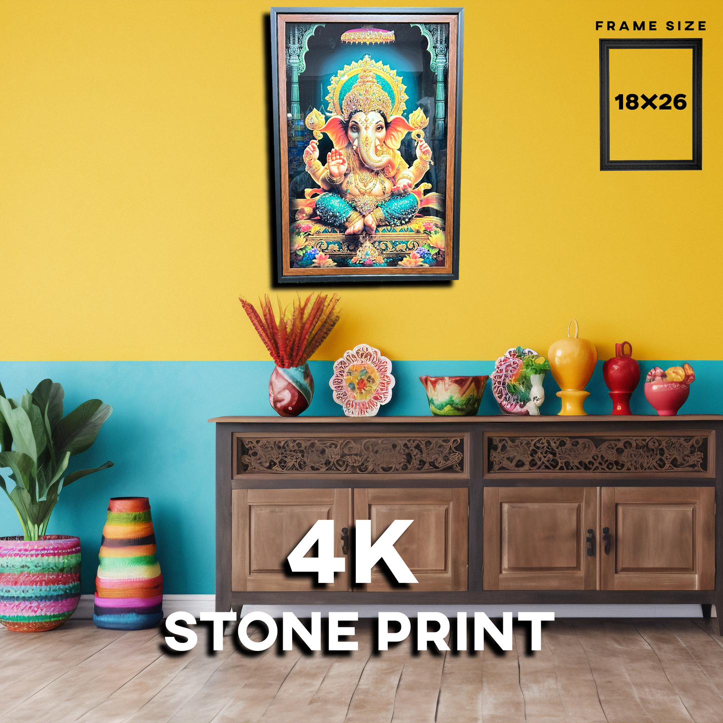 VINAYAGAR FRAMES 18"X26"