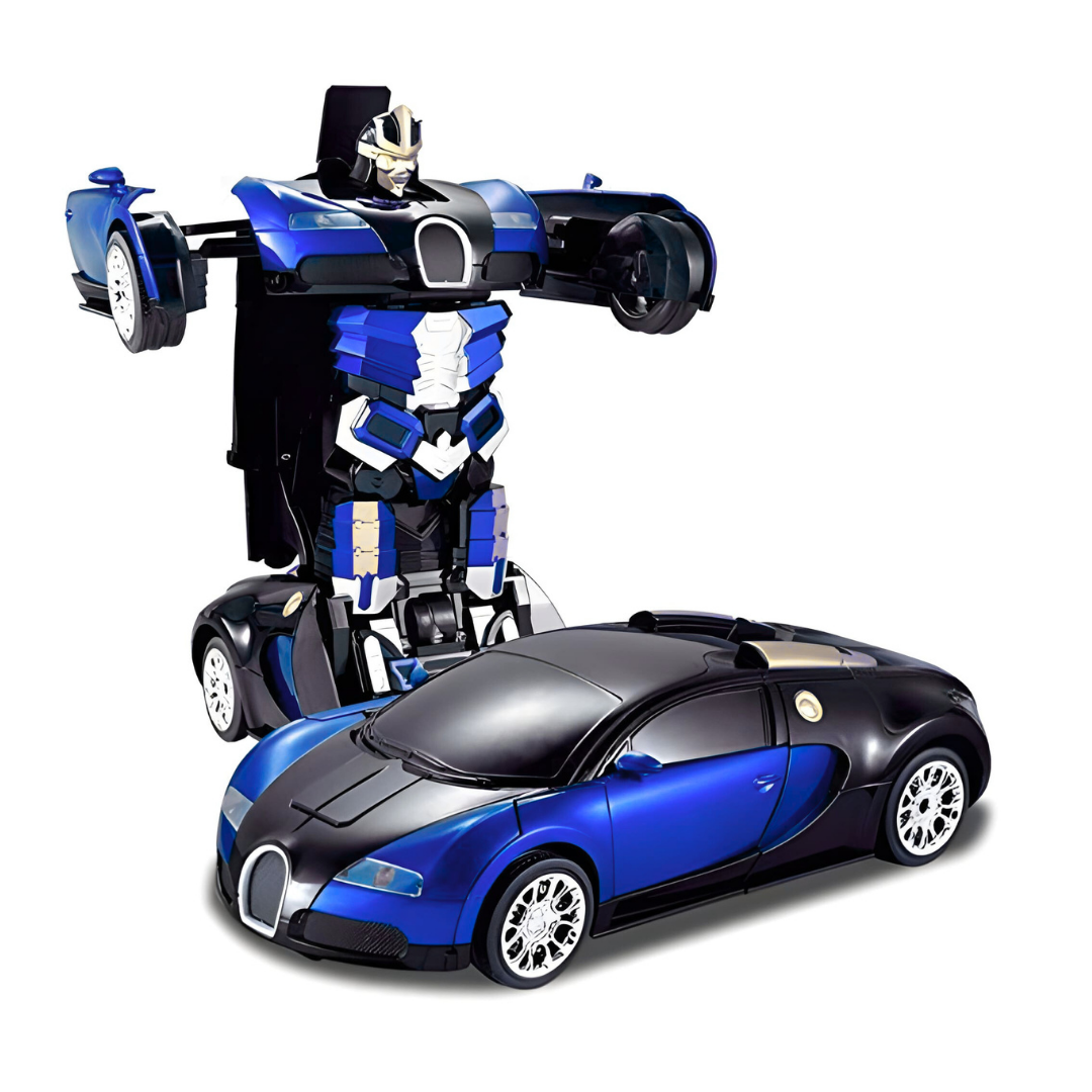 Remote Control Transforming Car Robot with Light & Sound (RED)