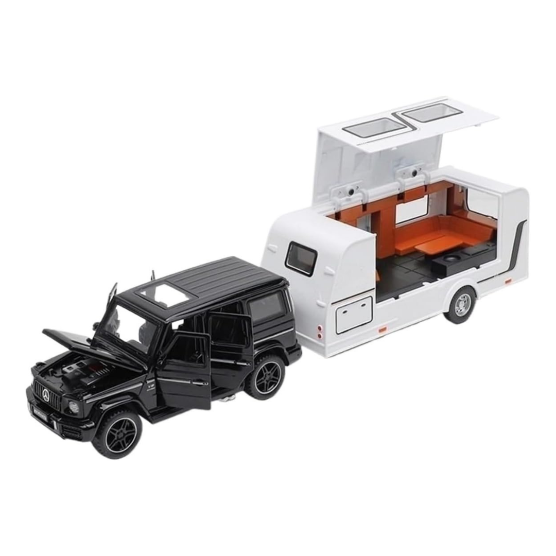 MERCEDES G63 REPLICA TRAILER DIE CAST PULL BACK METAL CAR