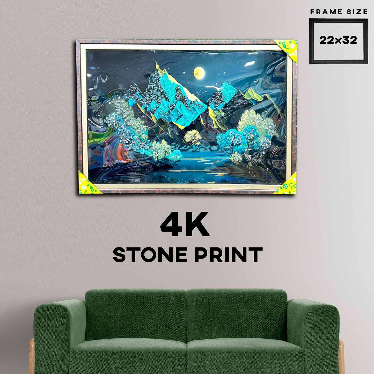 STONE FRAMES 22"X32"