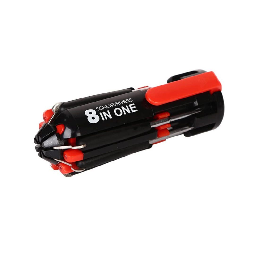 8 in 1 Multi-Function Screwdriver Kit with 6 Built in LED Flashlights