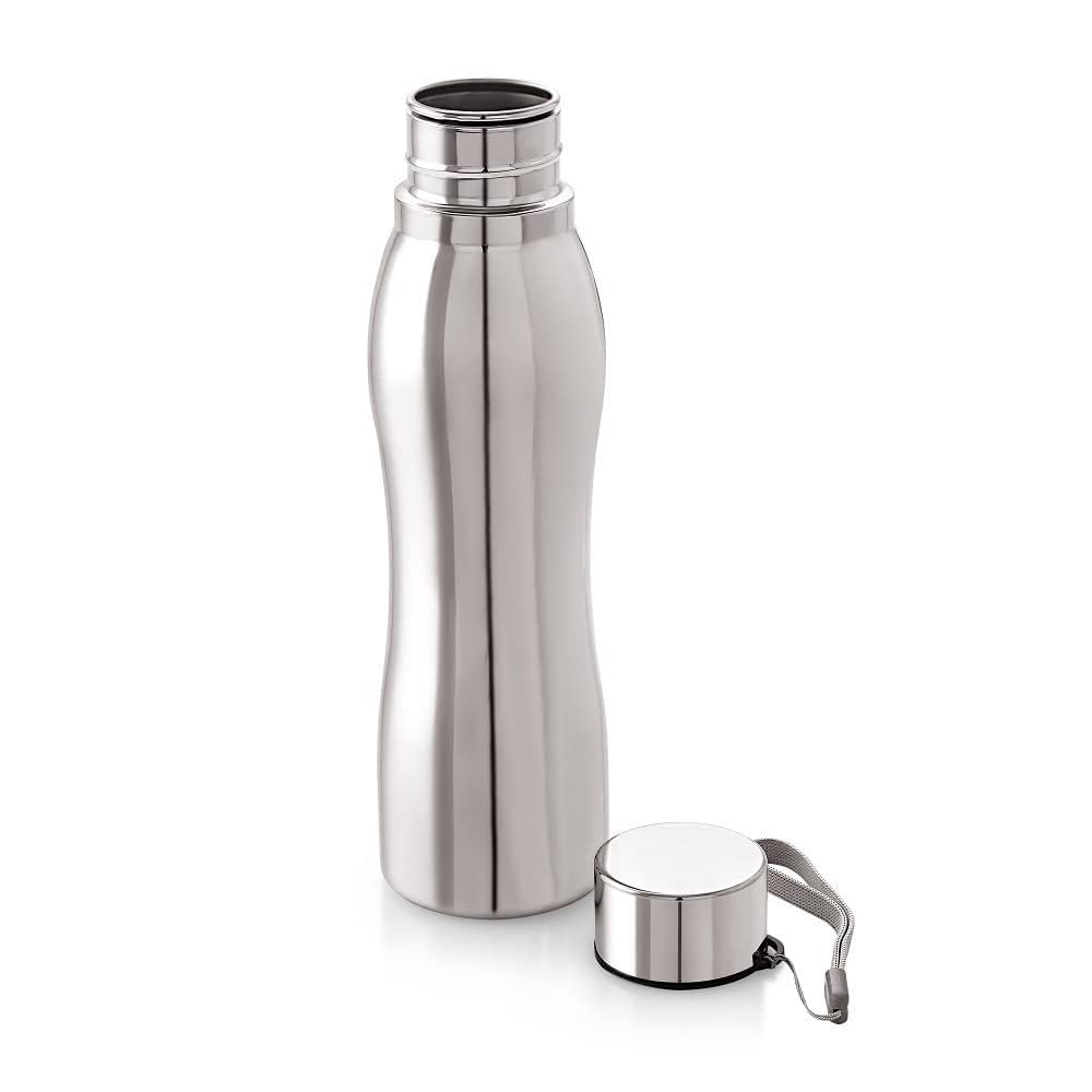 SS WATER BOTTLE | 1000ML | SINGLE WALLED | SPILL PROOF |