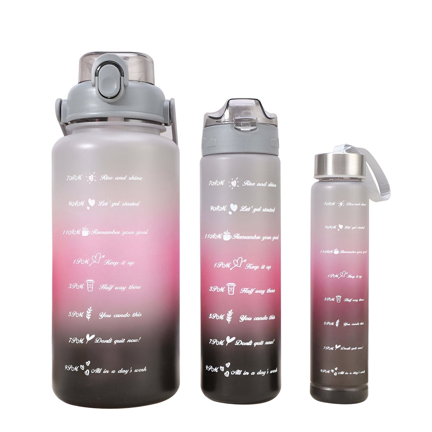 MOTIVATIONAL WATER BOTTTLE 3 PCS SET