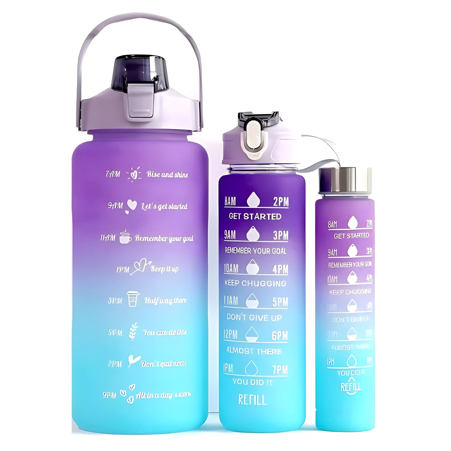 MOTIVATIONAL WATER BOTTTLE 3 PCS SET
