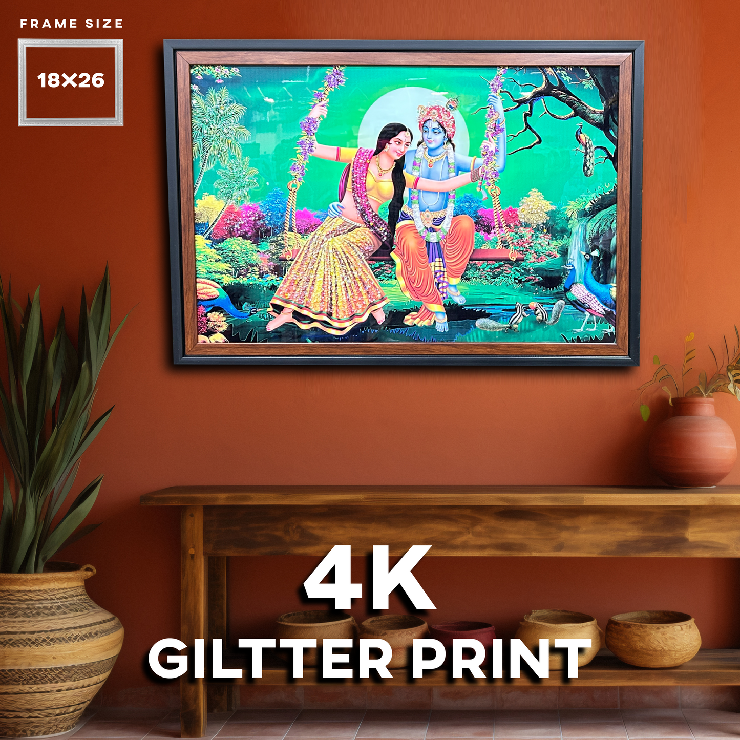 RADHA KRISHNA FRAMES 18"X26"