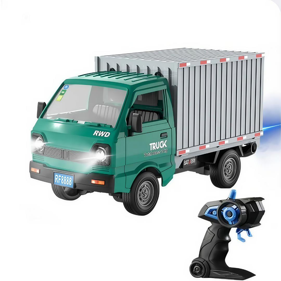 Remote Control Car RC Truck,1:16 Scale Transporter Pickup, (RC Transporter Truck - Green)