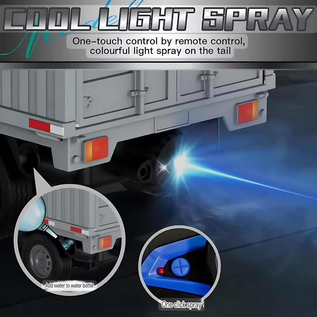 Remote Control Car RC Truck,1:16 Scale Transporter Pickup, (RC Transporter Truck - Green)