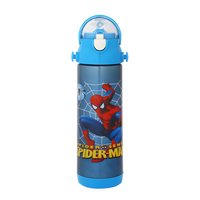 OnlineWorld Double Vacuum Insulated Kid's BPA-Free Cartoon Printed Stainless Steel Sipper Water Bottle (Blue, 500 ml)