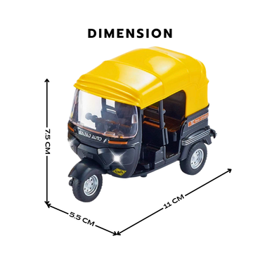 AUTO RICKSHAW PULL BACK TOY