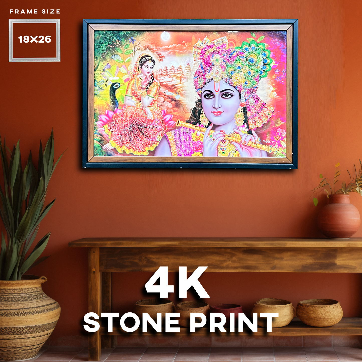 RADHA KRISHNA FRAMES 18"X26"