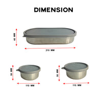 3 PCS TIFFEN BOX