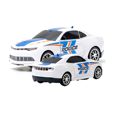 TOYGALAXY Transforming Robot Police Car with Ligh