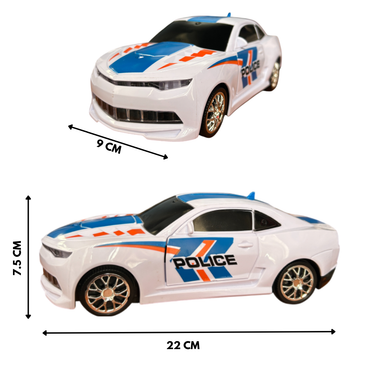 DIE-CAST TRANSFORMATION POLICE CAR