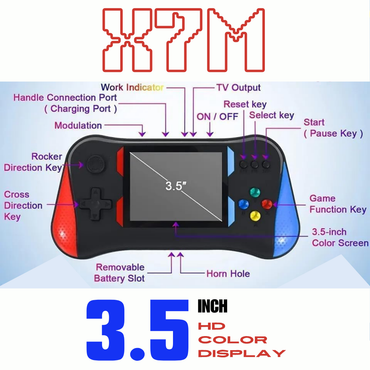 GAMING CONSOLE FEATURING CLASSIC RETRO GAMES