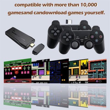 TV VIDEO GAME CONSOLE 2.4G WIRELESS GAMEPAD CONTROLLER WITH 10000+ GAMES