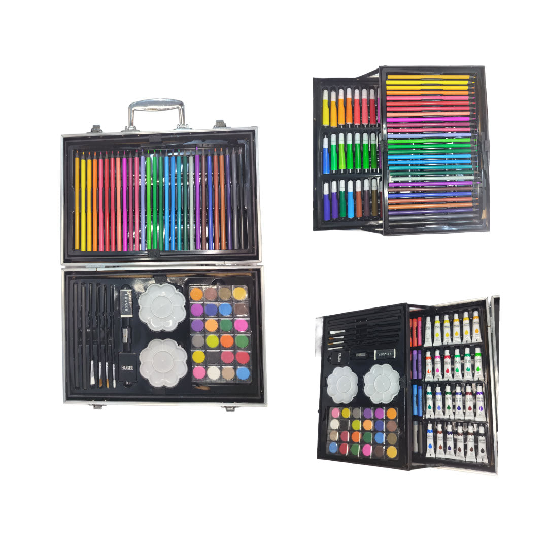 COLORING BRIEFCASE SET | KIDS GIFT PRODUCT | PAINT BOX | 145 COLORS PAINT KIT |