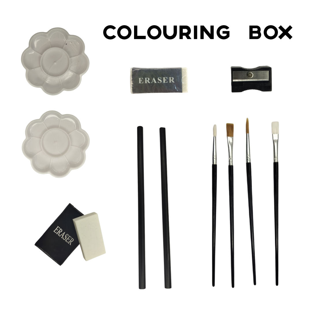 COLORING BRIEFCASE SET | KIDS GIFT PRODUCT | PAINT BOX | 145 COLORS PAINT KIT |