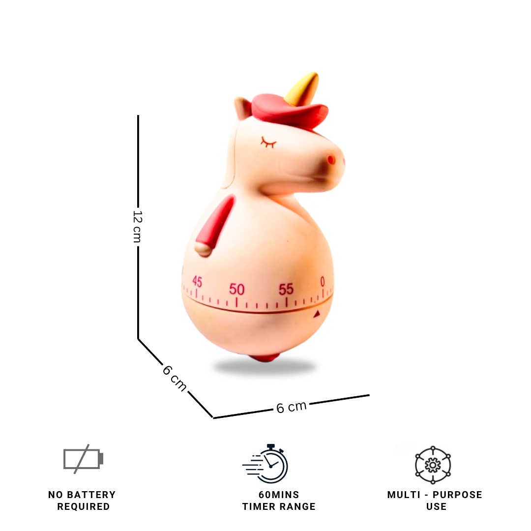 Kids Cute Unicorn Oven Kitchen Timer for Cooking