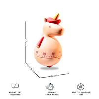 Kids Cute Unicorn Oven Kitchen Timer for Cooking